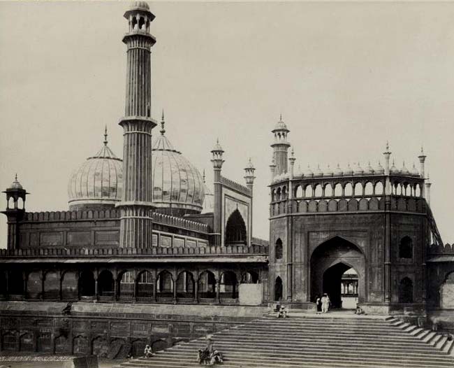 The Masjid-i Jahan-Numa or Jama Masjid - Delhi 1870