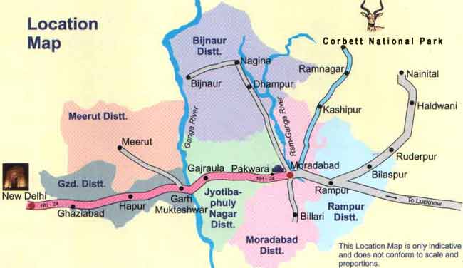 A Route Map to Moradabad District