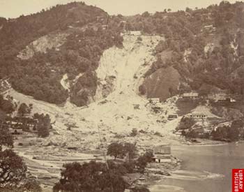 NAINITAL TOURISM : HISTORY OF NAINITAL : Nainital Landslide 1880