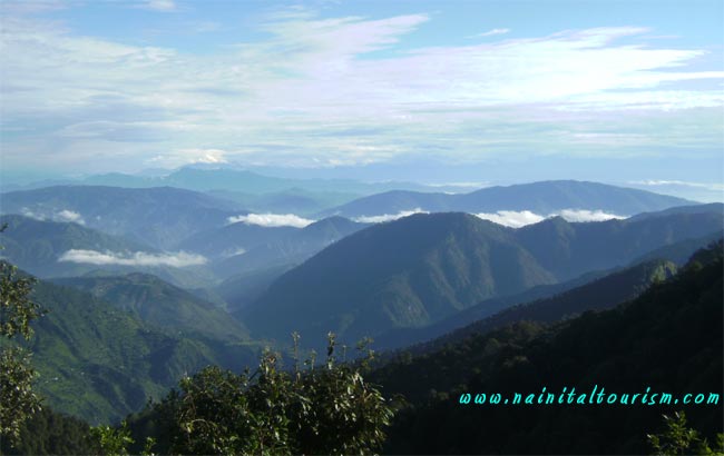 Eagles Eye View of Green Nainital City From Naina Peak 