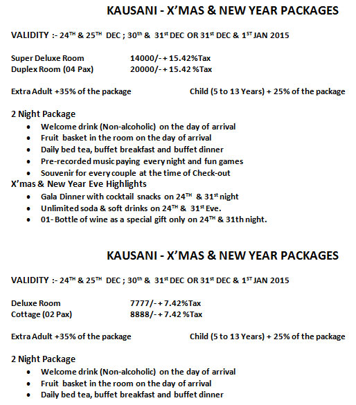 New Year's Eve Celebration Package for Kausani