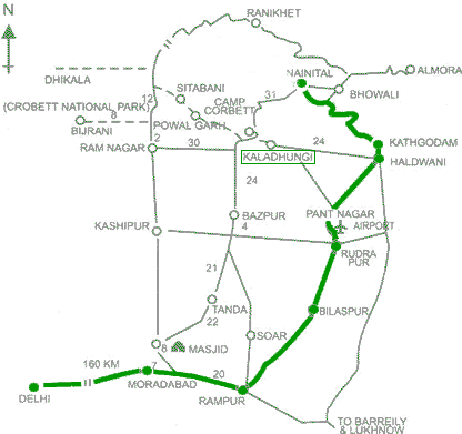 Map of Kaladungi - Kaladhungi 