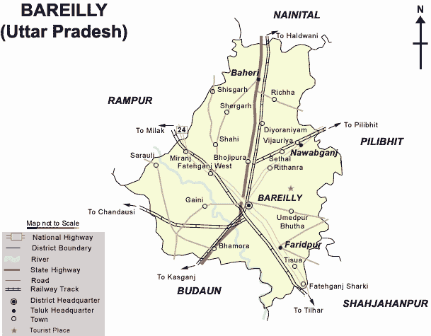 A Route Map to Bareilly District